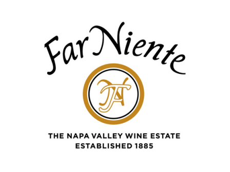 Logo of Far Niente, a Napa Valley wine estate established in 1885, featuring a stylized 