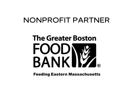 Logo of The Greater Boston Food Bank with text 